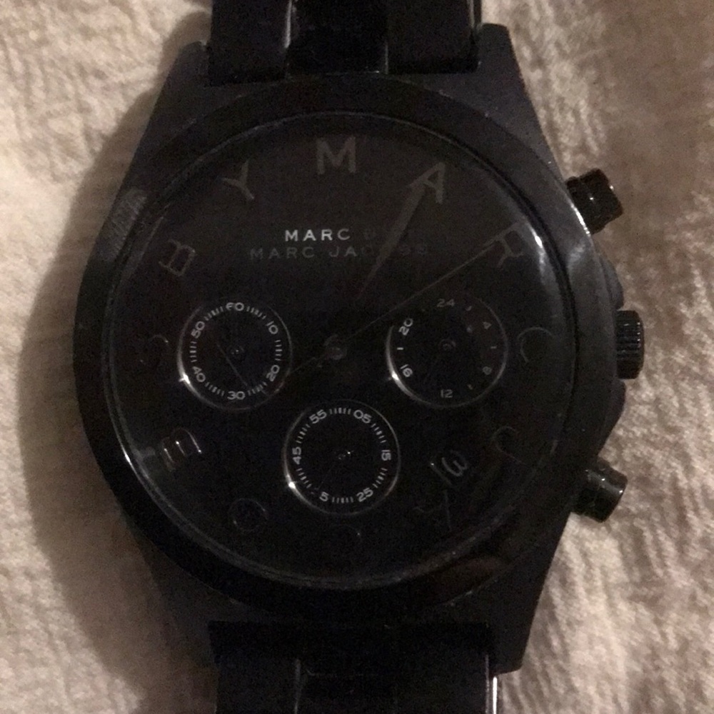 Marc by Marc Jacobs Henry Black Aluminum Watch